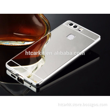Wholesale hot selling luxury cover for huawei p9 mirror air aluminum bumper case